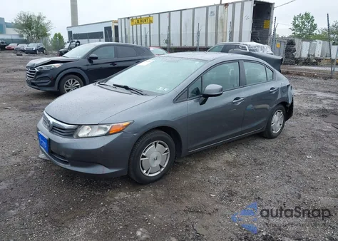 2012 Honda Civic Hf из США, поврежденный, VIN 2HGFB2F61CH325284